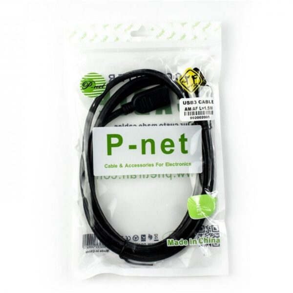 کابل افزایش طول USB3 طول 1.5 متر P-net